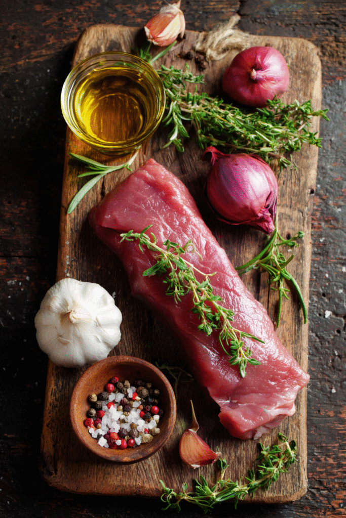 ingrédients pour filet mignon au four