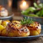 Pommes de terre grenaille servies