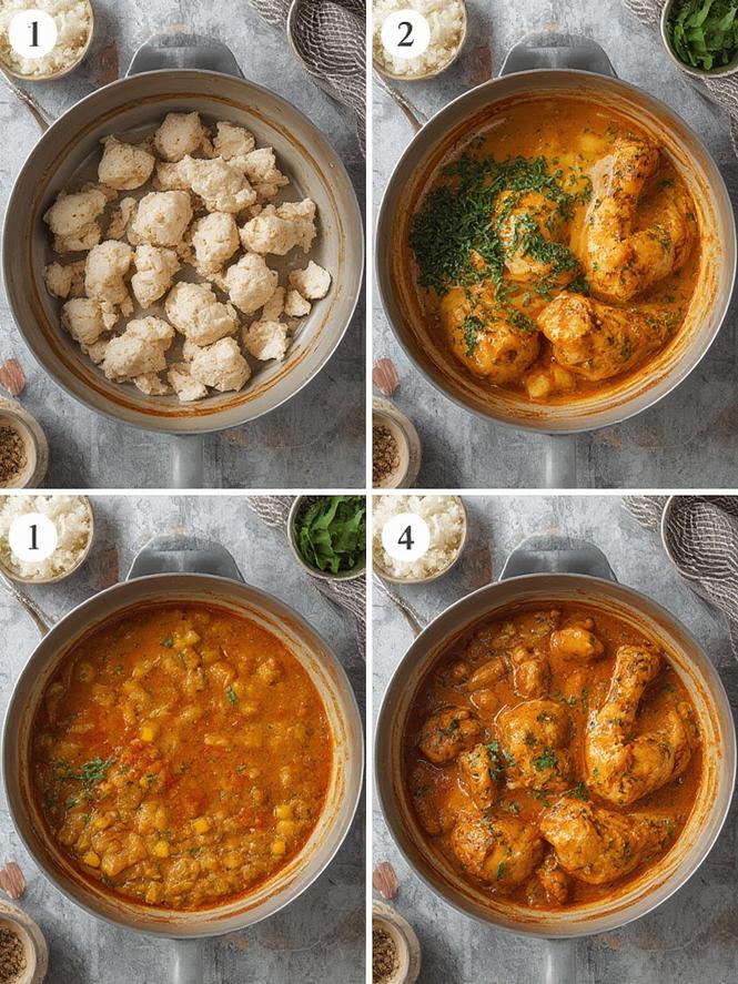 Étapes de préparation de la recette