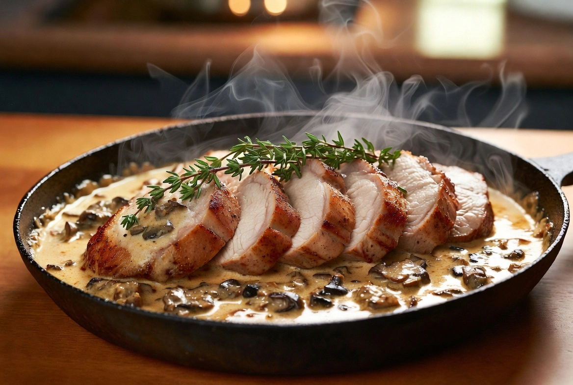 Recette Filet Mignon de Porc à la Crème de Moutarde : Facile et Irrésistible en 25 Minutes