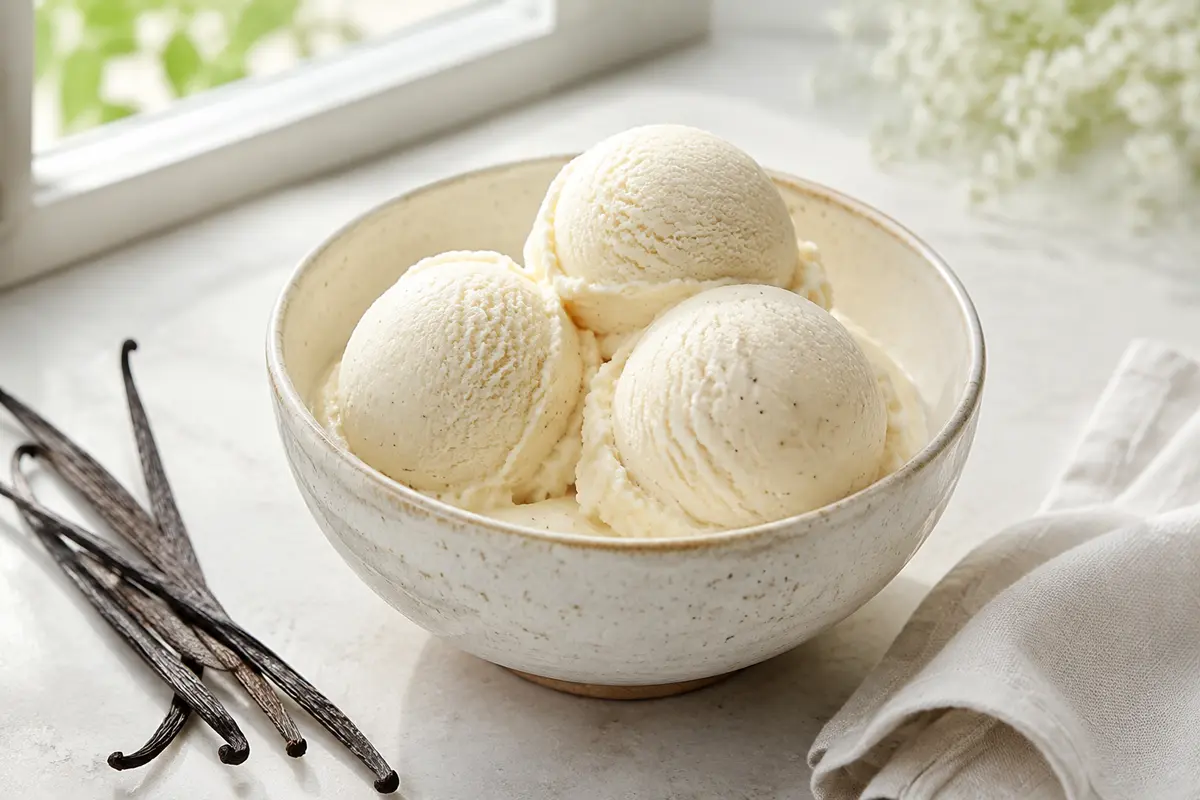 Glace maison sans sorbetière : recette vanille ultra crémeuse