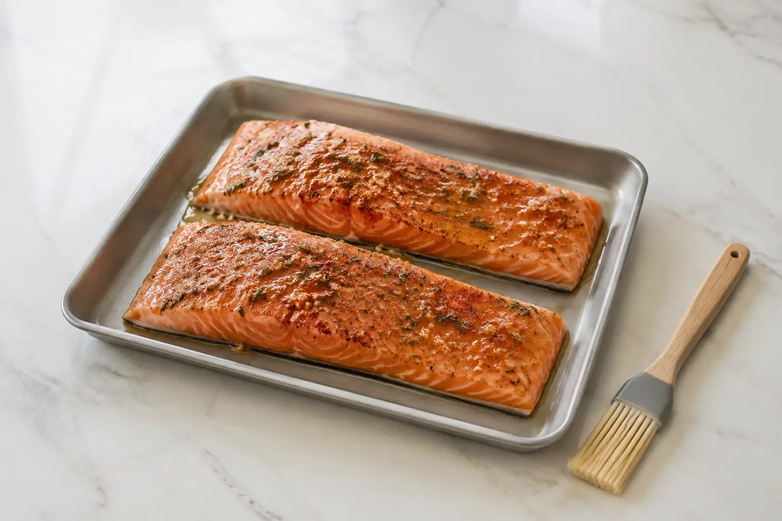 Pavés de saumon assaisonnés avant Air Fryer