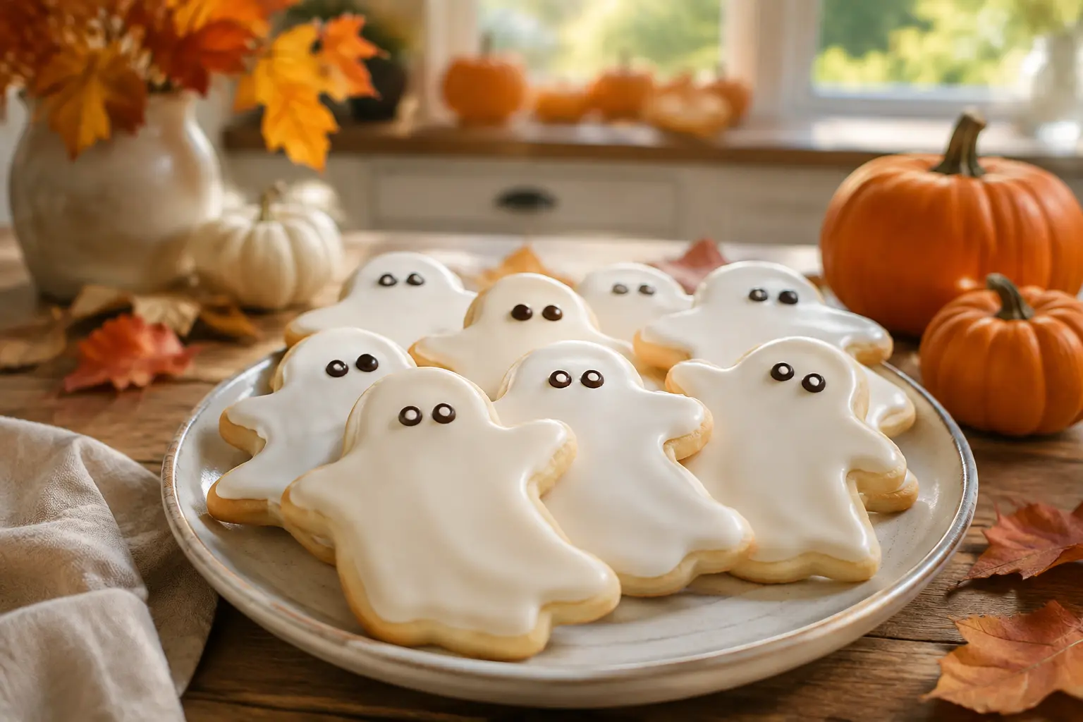 Goûter Halloween facile avec biscuits fantômes