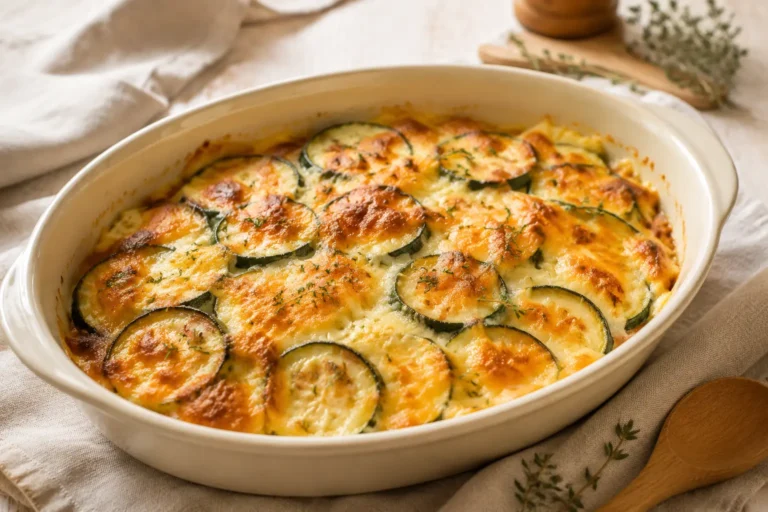 Gratin de courgettes facile crémeux et doré