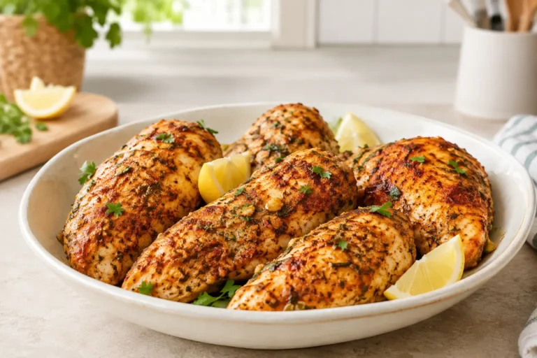 Poulet Air Fryer doré aux herbes et au paprika