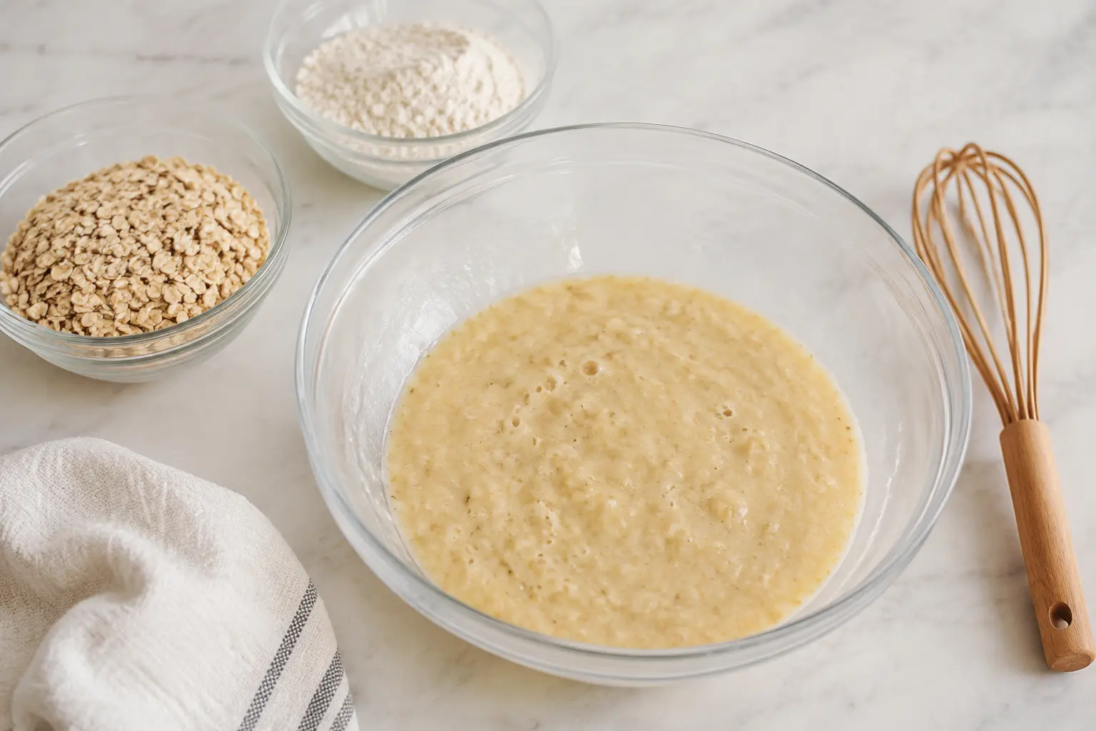 Préparation de la pâte à muffins pour goûter enfant maison